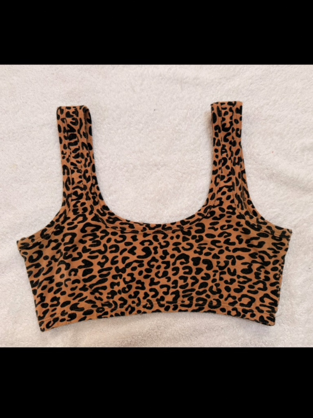 ARQ Wide strap bra M - leopard